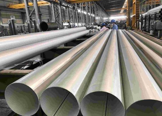 품질  Polished Stainless Steel Pipe Tubing Round For Gas Pipeline / Building 공장