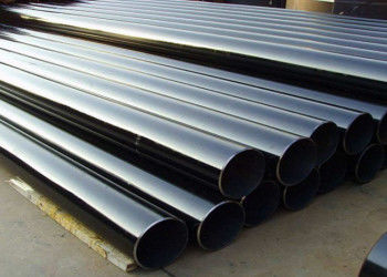 ASTM A53 검은 색으로 칠한 길쭉하게 용접 된 비벨 스틸 파이프 21.3mm-660mm OD