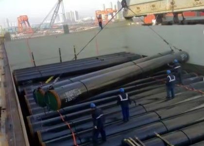 API 5L X42 - X70 PSL1 PSL2 Ssaw Spiral Carbon Steel Pipe 전송 파이프