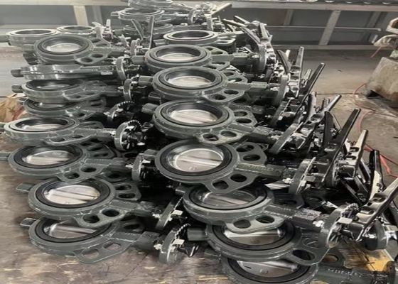 DIN Standard Bolted Bonnet Butterfly Valve with Manual Operation for Pipelines