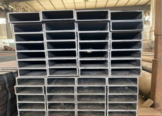 S235JR 강철 홀로 섹션 15-1000mm OD 검은 정사각형