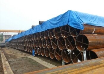 355.6mm-2320mm 외경, 5mm-50mm 두께, 3PE 코팅의 내구성이 뛰어난 유체 수송용 LSAW 강관